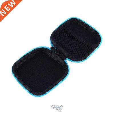 Portable Mini Case for Headphones Zippered Round Storage Har