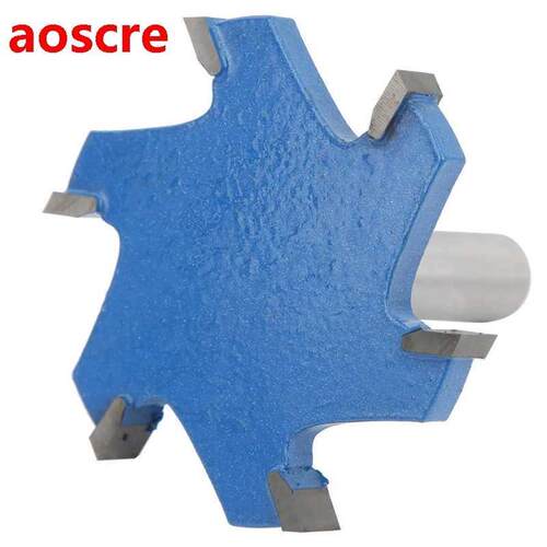 12mm Shank 6 Teeth T Shaped Milling Cutter Woodworking Route