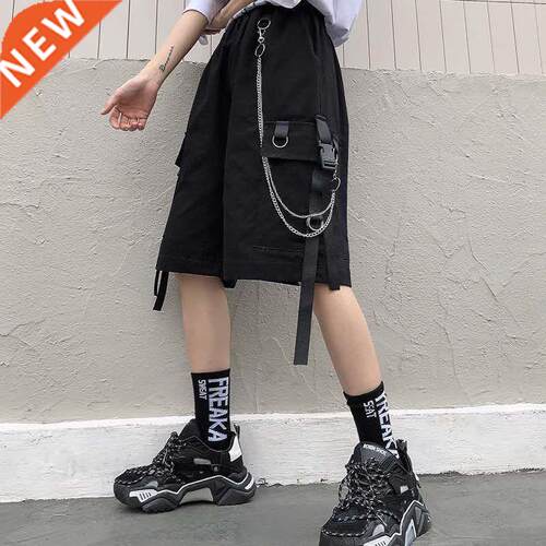 2021 Summer Women Cargo Shorts Female Loose Straight Casual