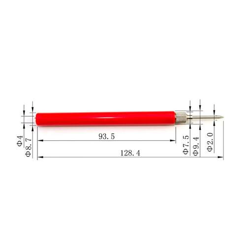 2pcs Spring Test Probe Tip Insulated Hook Wire Connector