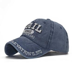 100% washed cotton men baseball cap fitted caps snapback hat