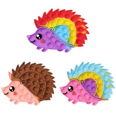 Fashion Fidget Toys Push Bubbles Toy Rainbow Hedgehog Push