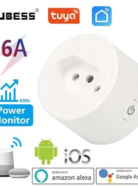 Aubess Brazil Wifi Smart Plug 16A Smart Socket With Timer