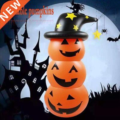Halloween Christmas Inflatable LED Light Witch Hat Pumpkin