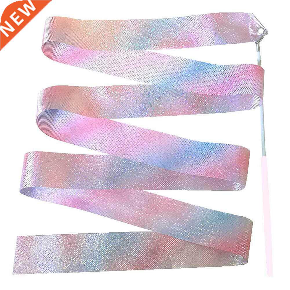 2M Flashing Star Gym Ribbons Dance Ribbon Rhythmic Art Gymna