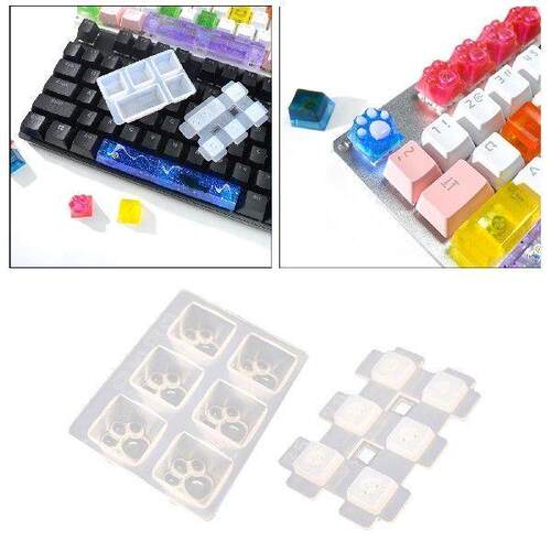 echanical Keyboard Cross Key Silicone Resin old, Crystal