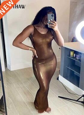 Hawthaw Women Autumn Summer Bodycon Party Solid Color Sleeve