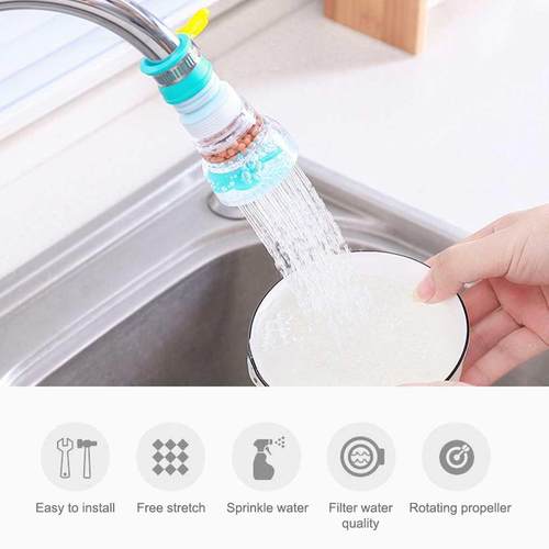 360 Adjustable Flexible Kitchen Faucet Tap Extender Splash-P