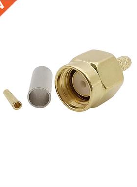 5/10Pcs RP SMA Male Jack Crimp Connector for RG316 RG174 LMR