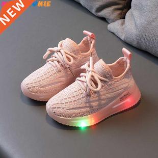 Size 21-30 Children's Led Shoes Boys Girls Lighted Sneakers