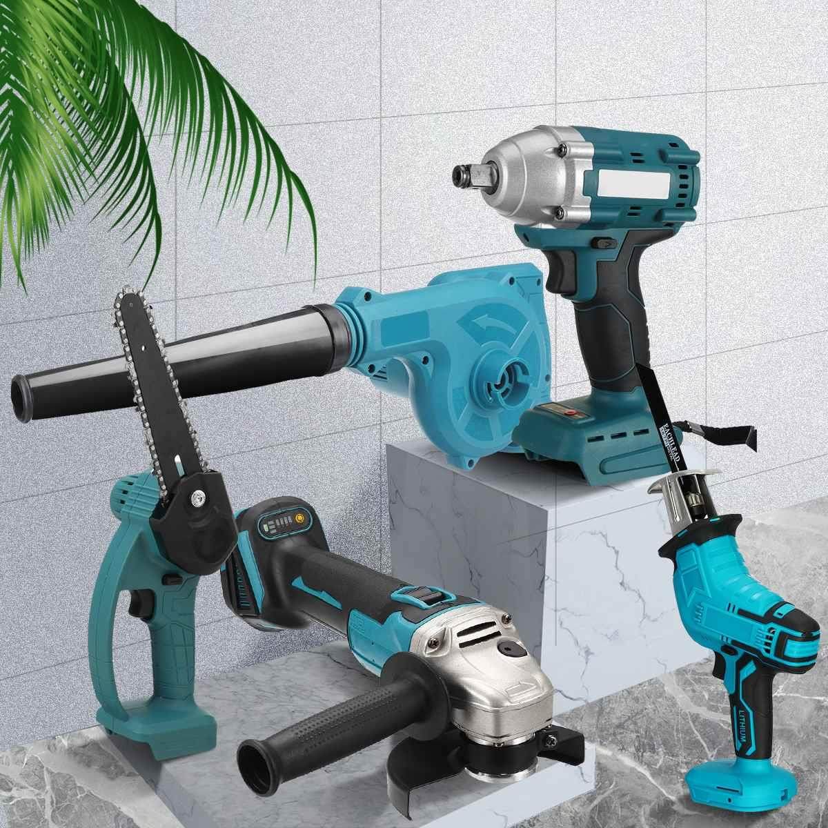 m brushless cordless electric wrench angle grinder reci