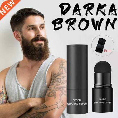 New Beard Filler Beard Filling Powder Stamp Waterproof Musta
