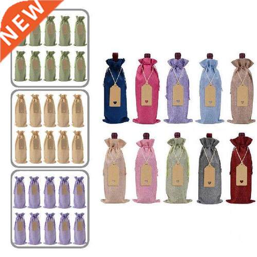 Classic Wine Bags Universal Drawstring Practical Burlap