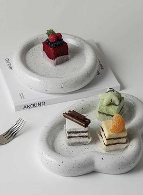 Ins Nordic yle Creative Cloud Tray Desktop Dessert Cake Pl