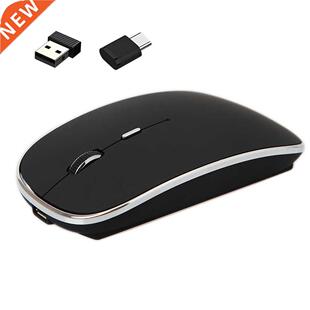 Wireless Mouse Chargeable Portable Silent USB and Type-C Dua