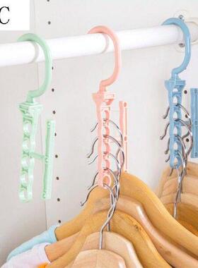 New In 2PC-5 Hole Hanger Hook Household Non Slip Clothes