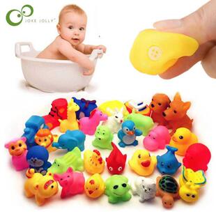 13 Pcs Cute Animals Swimming Water Toys Colorful Soft Rubber