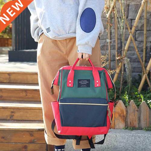 New Backpack Fashion High-capacity Women Backpack Pure Color