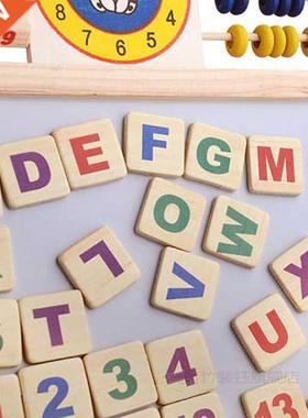 Abacus Wooden Letters Numbers Blackboard Magnetic Board Kids