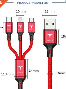 3 In 1 Mobile Phone Micro USB Type C Charger for Huawei IP