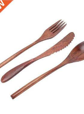 closet wardrobe Set Tableware Wooden Fork Spoon Knife Kit