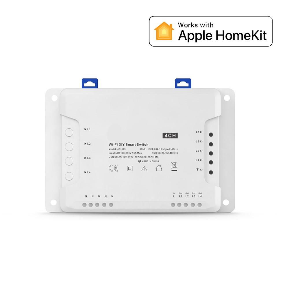 Smart 4 channel relay Switch module compatible with Apple H