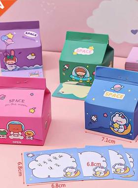 200sheets Astronaut Milk Carton Note Book Removable Boxed St