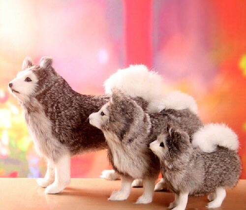 Creatove Vivid Simulation dog large samoyeds dog model