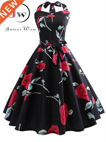 Women Summer Elegnt Hlter Sexy Prty Dress Csul Florl P