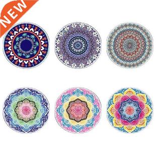 Round Beach Towel Blanket Bohemian Vintage Hippie Mandala
