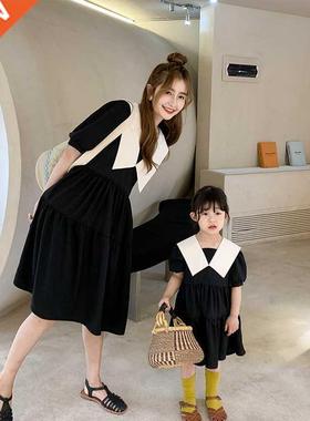 Girls' Dress Summer Style Parent Child Dress M Women's