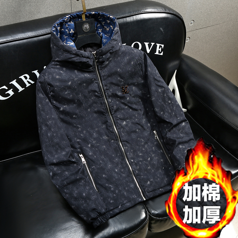 外套男春秋冬款潮流百搭加棉保暖