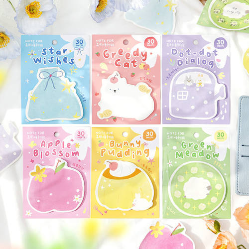 NOTEFOR小漫春曲异形便利贴N次贴