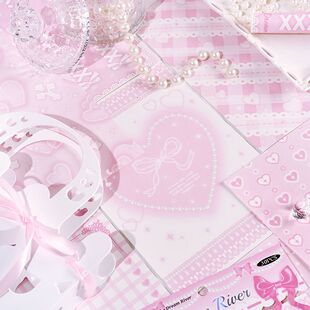 坠入梦河蓝色系素材纸独特个性芭蕾风小清新手账谷美装饰背景痛包