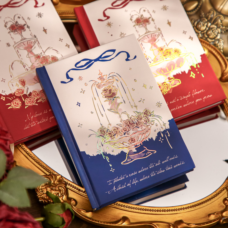 玫瑰浪漫曲系列全彩内页A6手账本