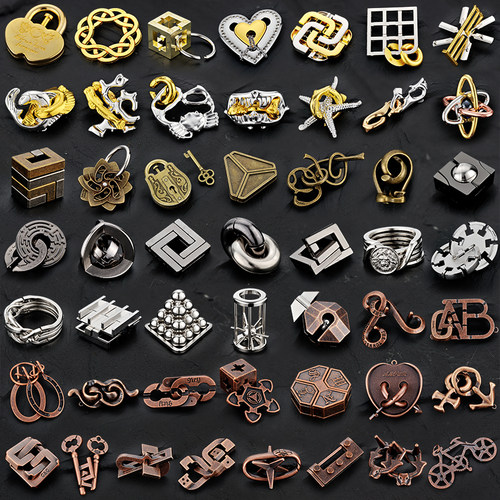 puzzle合金鲁班锁孔明锁益智玩具