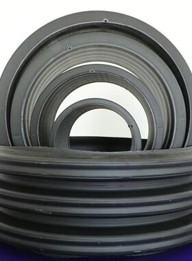 PE双壁波纹管DN300SN8大口径排污排水管道管材黑色螺纹管