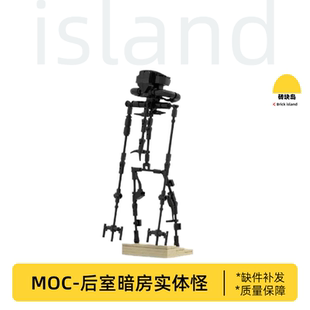 后室怪物MOC后室暗房玩具积木细菌实体手办积木模型摆件逃离后室