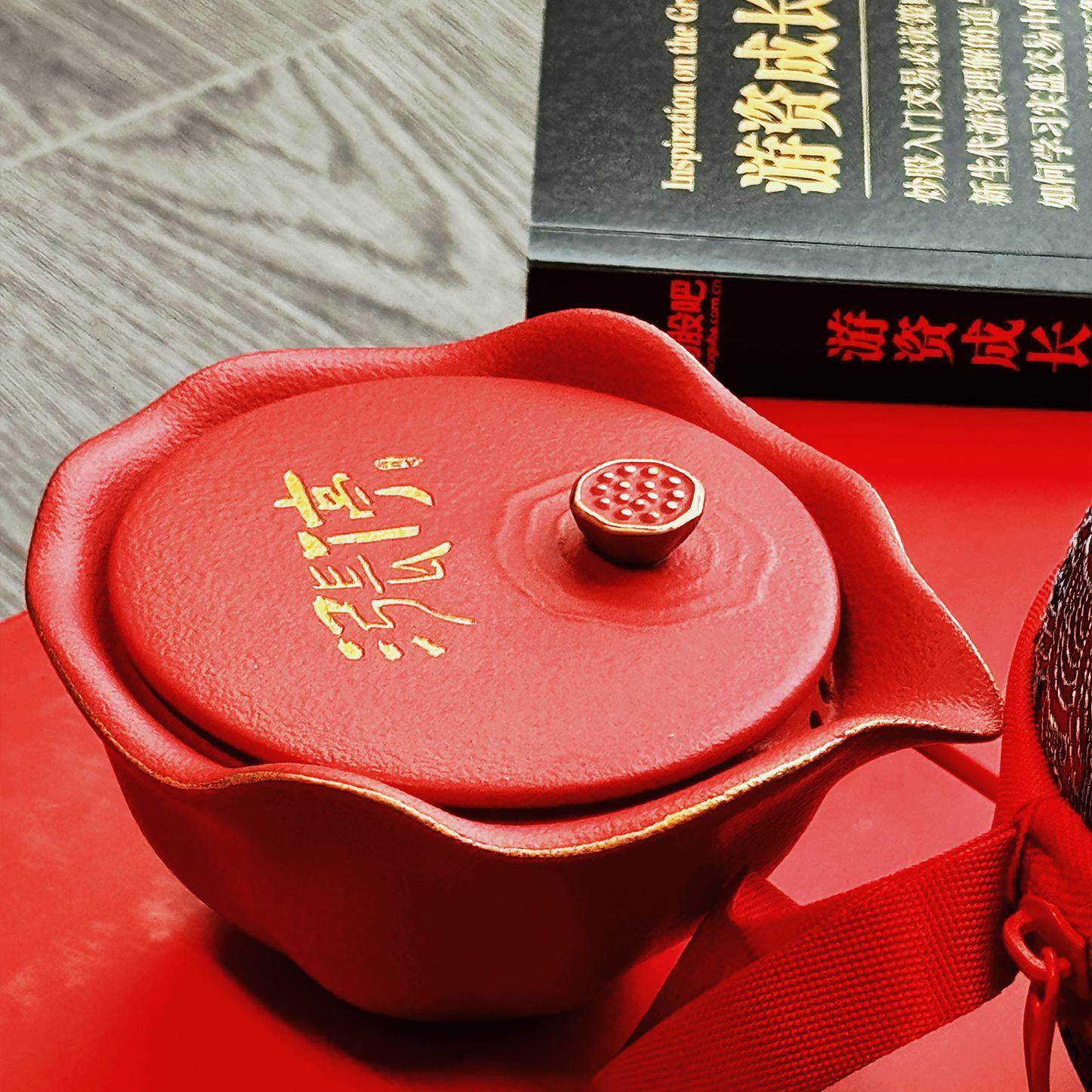 淘股吧文创涨停发财一壶三杯陶瓷茶具礼品套装（含启示录-上）,餐饮具,茶具礼盒,淘宝优惠券,粉丝福利购,淘宝优惠卷