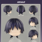 AKIdoll 22娃头建模可拆头 132代餐散兵gsc头壳代餐原神ob11