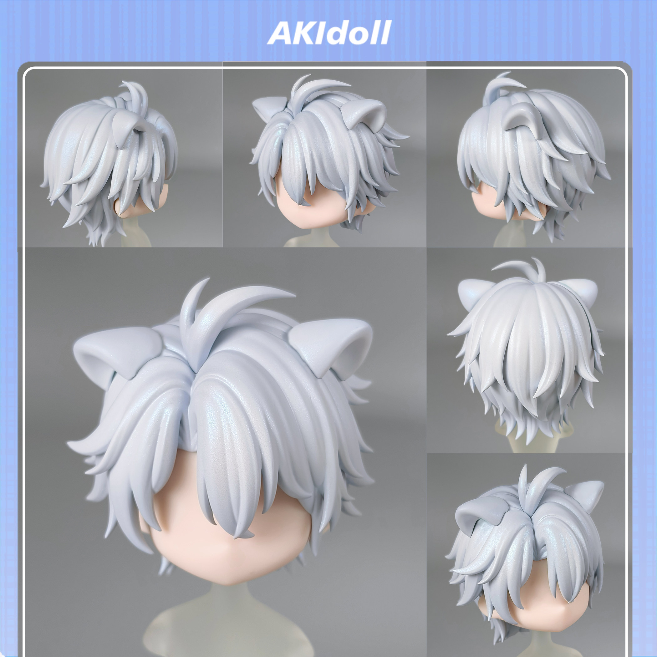 AKIdoll/234代餐白厄gsc头壳代餐星穹铁道ob11/22娃头建模打印件