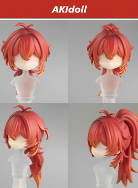 AKIdoll/154代餐迪卢克gsc头壳代餐原神ob娃头建模打印件