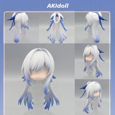 AKIdoll/201代餐镜流gsc头壳代餐星铁ob11/22娃头建模打印件