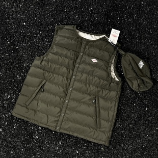 日单Fpoev好货DANTON日系简约徽标羽绒内胆保温马甲外套秋冬男女