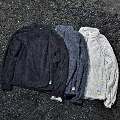 日单阿尔法Primaloft evolve半拉链抓绒中间层保暖卫衣外套170p棉