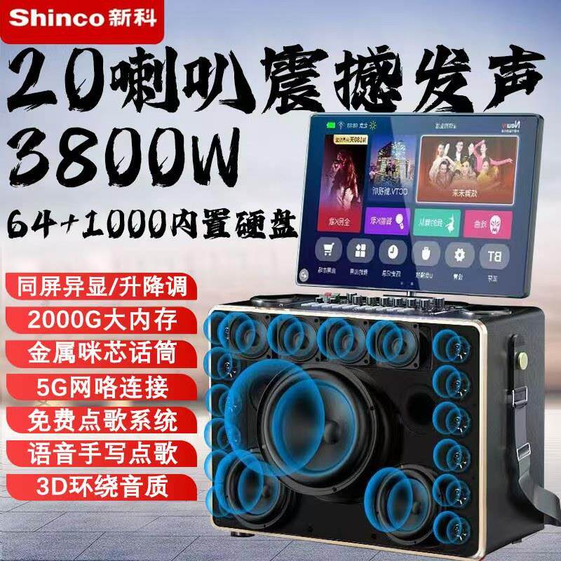 新科家庭ktv音响套装移动