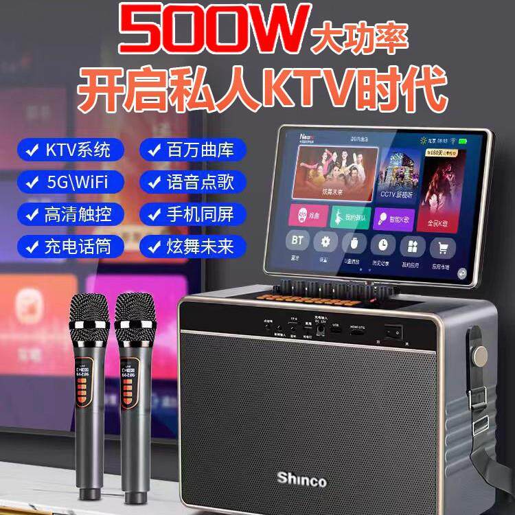 新科家庭ktv音响套装移动