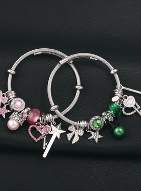 魔法坏女巫Wicked手镯Glinda Elphaba好朋友手链欧美潮流