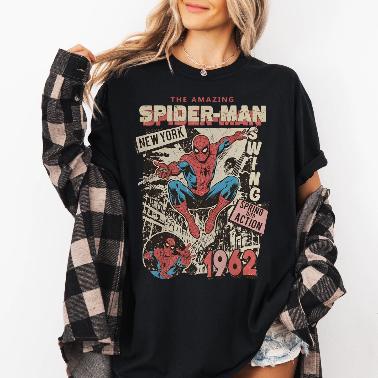 SpiderManshirt蜘蛛侠t恤