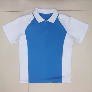 来图定制成都温江区实验学校同款 夏季 校服短袖 polo衫